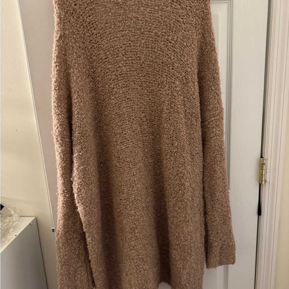 Free People Tan Cowl Neck Sweater Dress